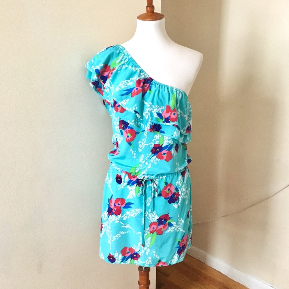 Yumi Kim Silk Lolita One Shoulder Floral Dress